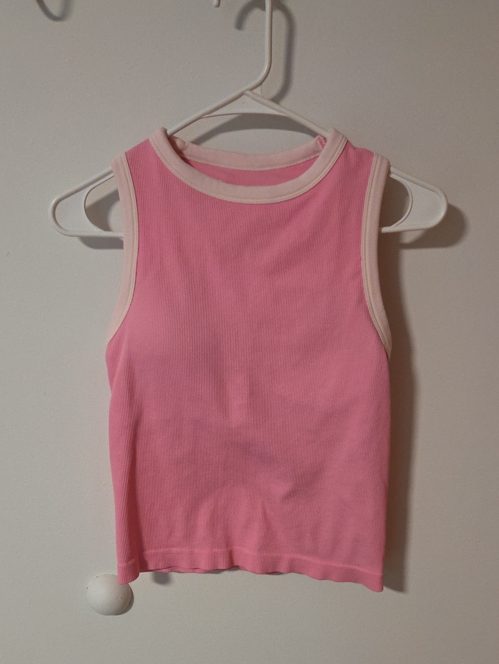 All In Motion - Pink Ribbed Athletic Tank